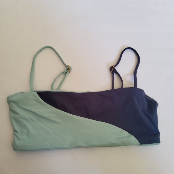 L*Space Ari Bikini Swimsuit Top Pool Slate Size S Blue New - Picture 5 of 8